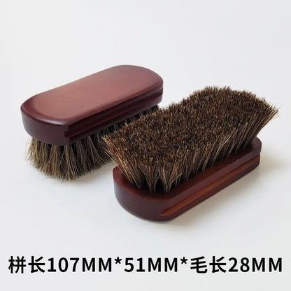 1 Piece Solid Wood Wool Shoe Brush, Polishing, Cleaning, Care Brush, Suitable For Leather Or Fabric Shoes, Cleaning Brush