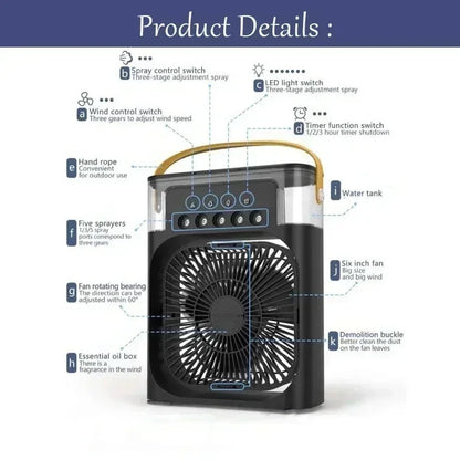 Mivora 3-in-1 Portable Air Cooler Fan & Humidifier