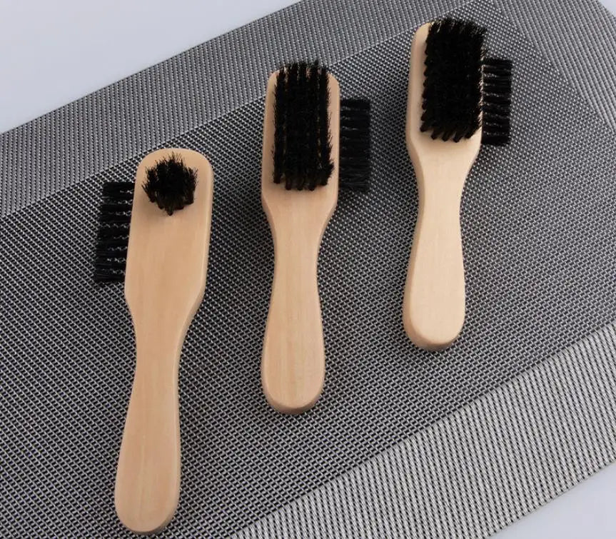 1 Piece Solid Wood Wool Shoe Brush, Polishing, Cleaning, Care Brush, Suitable For Leather Or Fabric Shoes, Cleaning Brush