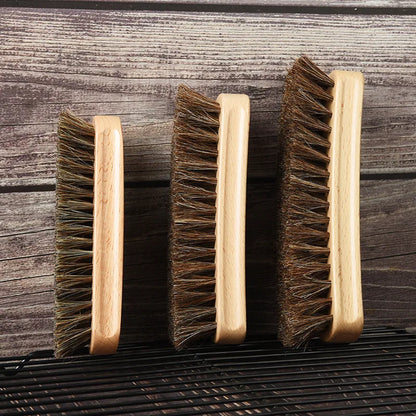1 Piece Solid Wood Wool Shoe Brush, Polishing, Cleaning, Care Brush, Suitable For Leather Or Fabric Shoes, Cleaning Brush