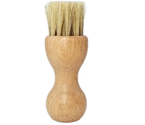 1 Piece Solid Wood Wool Shoe Brush, Polishing, Cleaning, Care Brush, Suitable For Leather Or Fabric Shoes, Cleaning Brush