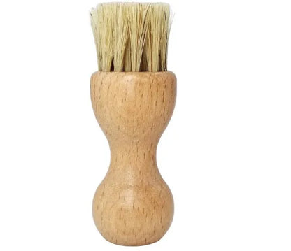 1 Piece Solid Wood Wool Shoe Brush, Polishing, Cleaning, Care Brush, Suitable For Leather Or Fabric Shoes, Cleaning Brush