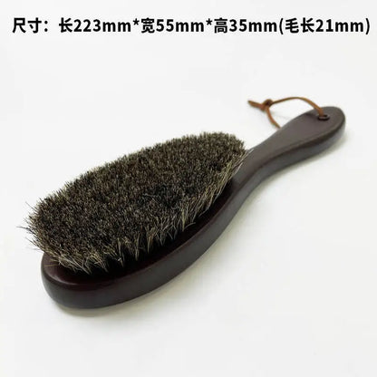 1 Piece Solid Wood Wool Shoe Brush, Polishing, Cleaning, Care Brush, Suitable For Leather Or Fabric Shoes, Cleaning Brush