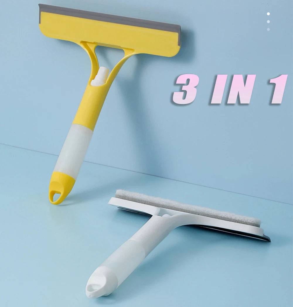 Mivora 3-in-1 Window Cleaning Squeegee with Spray Bottle
