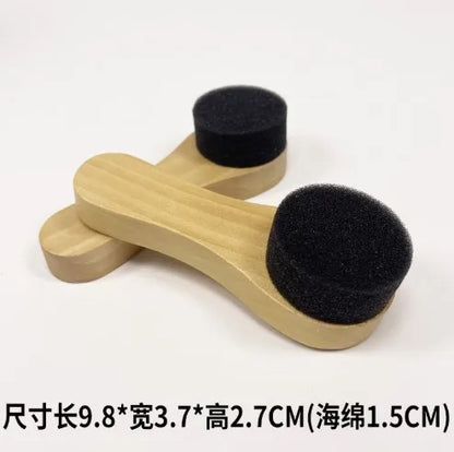1 Piece Solid Wood Wool Shoe Brush, Polishing, Cleaning, Care Brush, Suitable For Leather Or Fabric Shoes, Cleaning Brush
