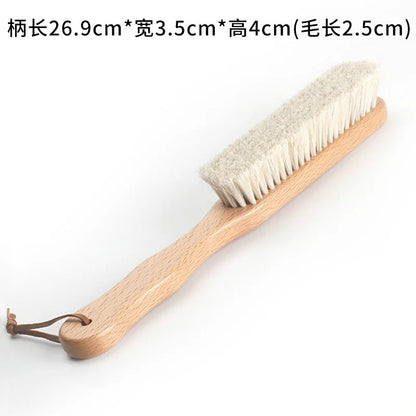 1 Piece Solid Wood Wool Shoe Brush, Polishing, Cleaning, Care Brush, Suitable For Leather Or Fabric Shoes, Cleaning Brush